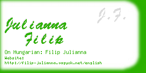 julianna filip business card